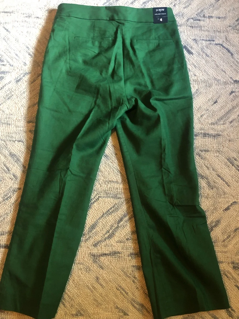 J. Crew Green Cropped Flare Pants